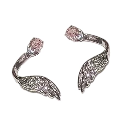 Elegante Verdrehte Flügel Geformte Stichvolle Ohrringe Glitzerne Steine ​​Ohrknochen Nägel Stylischer Schmuck Für Frauen Sensible Ohren Engel Flügelohrringe Mit Diamanten von Chevnzev