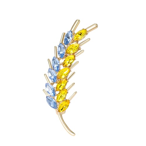 Chevnzev Eleganter Weizen Sheaf Brosche Stecknadel Exquisit von Chevnzev
