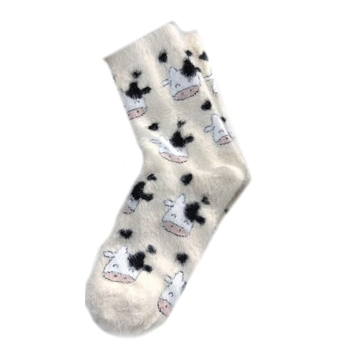Fuzzy Socken Für Frauen Weicher Gemütlicher Slipper Warmer Winter Schlaf Plüschbett Süße Cartoon Knöchel Crew Geschenke Frauen Fuzzy Socken Nicht Slip Grippers Velvets Booties von Chevnzev