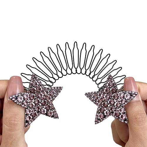 Haarseitenkamm Dekorativer Strassstifte Star Form Kopfstücke von Chevnzev