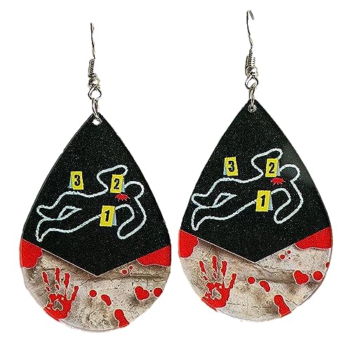 Halloween Ohrringe Drop Ohr Ohr Schmuck Acrylmaterial Ohrzubehör Geeigneter Halloween Tropfen von Chevnzev