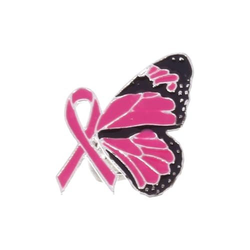 Health Advocacy Ribbon Brosche Mode Sensibilisierte Revers Pin Ornament Mode Accessoire Für Pullover Und Jacken Frauengesundheitsabzeichen von Chevnzev