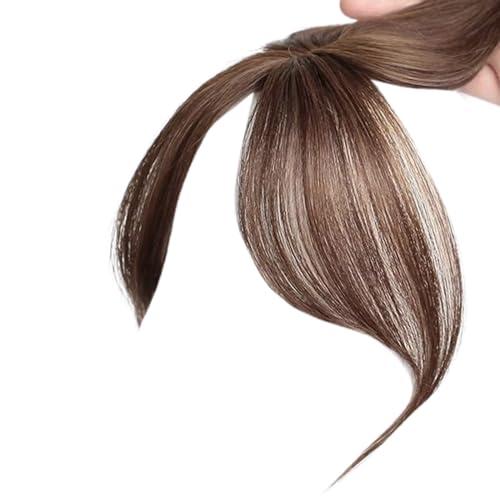 Natürliche Toppers Haarteile Zum Abdecken Von Weißen Verlust Haarthaare Ersatzschwarz Fringe Toupe Perücken Für Frauen Mit von Chevnzev