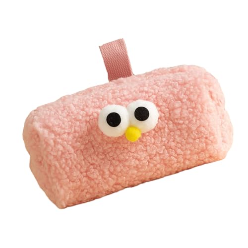 Plüsch Bleistift Gehäuse Großer Fach Furry Beutel Stift Organisatoren Tasche Reisen Make Up Für Studentische Frauen Mädchen von Chevnzev