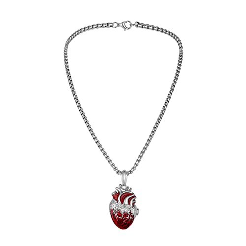 Rotes Menschliches Herz Anhänger Halskette Leuchtend Offenbarer Schachtel Schlüsselbein Kette Zierzweigende Halskette Für Frauen Mädchen Geburtstag Geschenk Für Männer Frauen Rotes Menschliches Herz Anhänger Halskette Leuchtend Offenbarer Schachtel Schlüsselbein Kette Zierzweigende Halskette Für Frauen Mädchen Geburtstag Geschenk Für Männer Frauen von Chevnzev