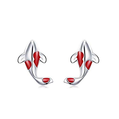 Trendige Farbpin Pins Ohrring Frauen Minimalistische Lucky Fish Ohrringe Hengte Weibliche Modepaar Schmuckgeschenke Drop Ohrringe von Chevnzev