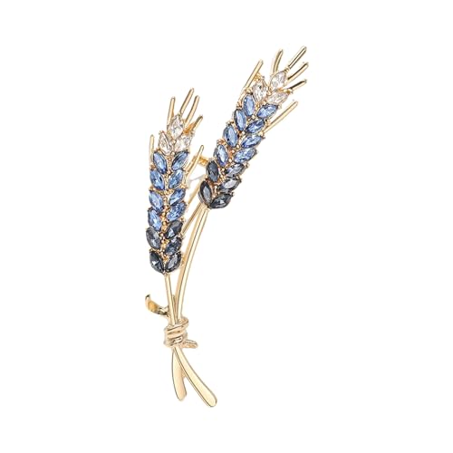 Trendy Wheat Ohr Badge 3-Farben Kristallbroschen Weizenohr Trendy Brosche Pullover Accessoire Für Frauen Damen Und Mädchen Personalisiert Brosche Accessoire von Chevnzev