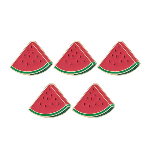 Wassermelon Metall Brosche Bunte Fruchtmotivkleidung Schmuck Mode Accessoire Angemessene Hemden Und Rucksäcke Casual Wear Pin von Chevnzev