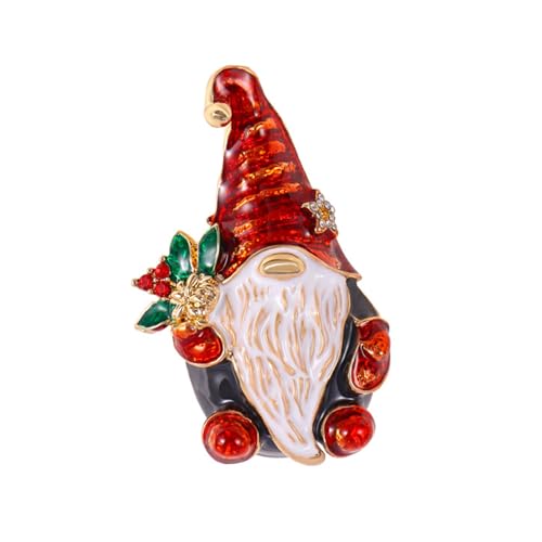 Weihnachtsbrosche Stifte Strassstein Kristall Emaille Pins Weihnachtsfest Juweliergeschenk Für Mädchen Und Frauen Kristall Strassbrosche Pin von Chevnzev