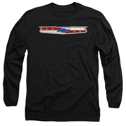 Chevy Unisex Chevrolet 56 Bel Air Emblem Long Sleeve, Black T-Shirt, Schwarz, XXL Chevy Unisex Chevrolet 56 Bel Air Emblem Long Sleeve, Black T-Shirt, Schwarz, XXL von Chevy
