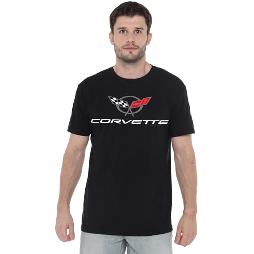 Chevy Unisex Chevrolet Corvette Modern Emblem, Black T-Shirt, Schwarz, XL Chevy Unisex Chevrolet Corvette Modern Emblem, Black T-Shirt, Schwarz, XL von Chevy