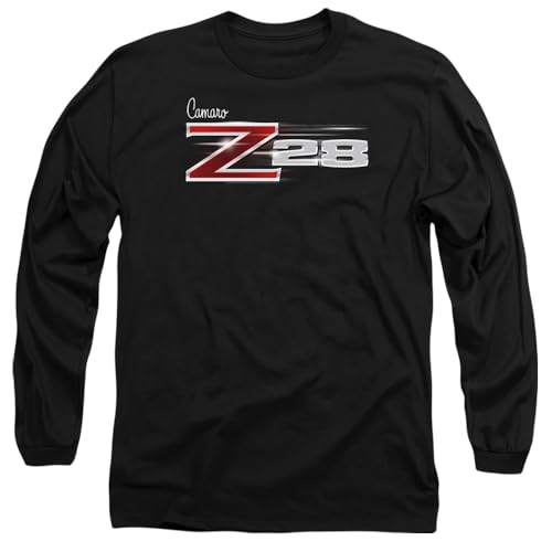 Chevy Unisex Chevrolet Z28 Logo Long Sleeve, Black T-Shirt, Schwarz, S Chevy Unisex Chevrolet Z28 Logo Long Sleeve, Black T-Shirt, Schwarz, S von Chevy
