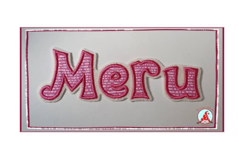 4 Buchstaben Aufnäher Applikation Alphabet Name von CheyennenShop