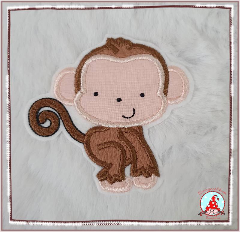 Aufnäher Affe Applikation Aufbügler Äffchen von CheyennenShop