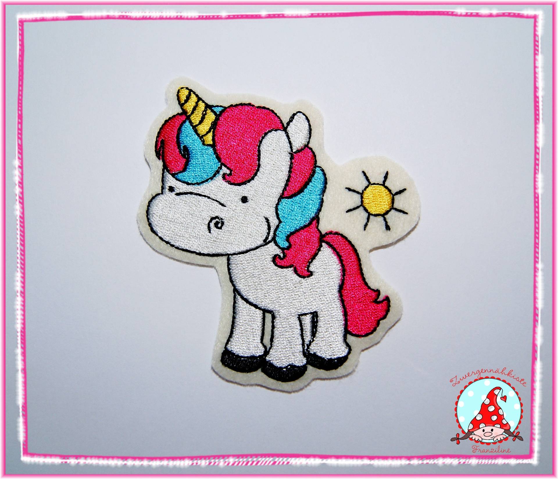 Aufnäher Einhorn Applikation Aufbügler Flicken von CheyennenShop