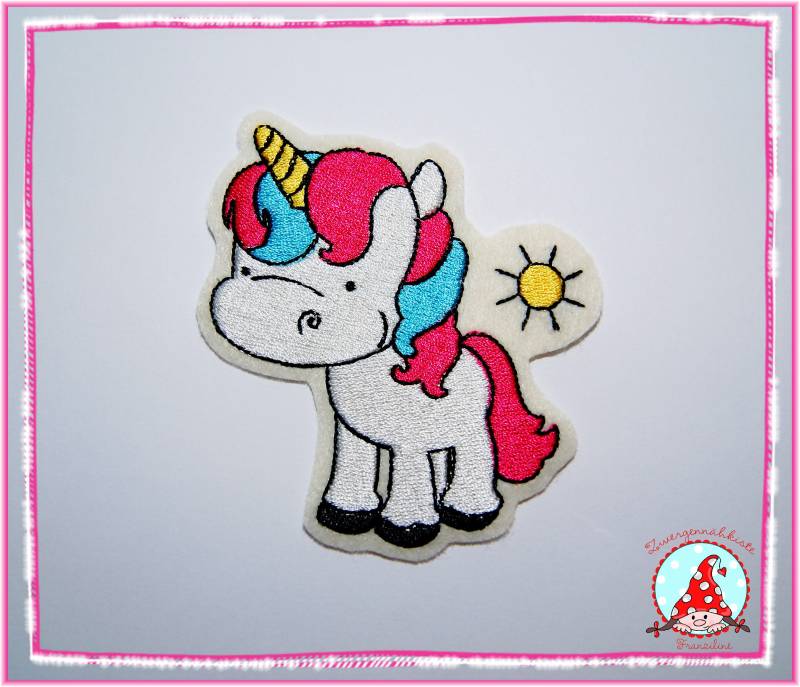 Aufnäher Einhorn Applikation Aufbügler Flicken von CheyennenShop