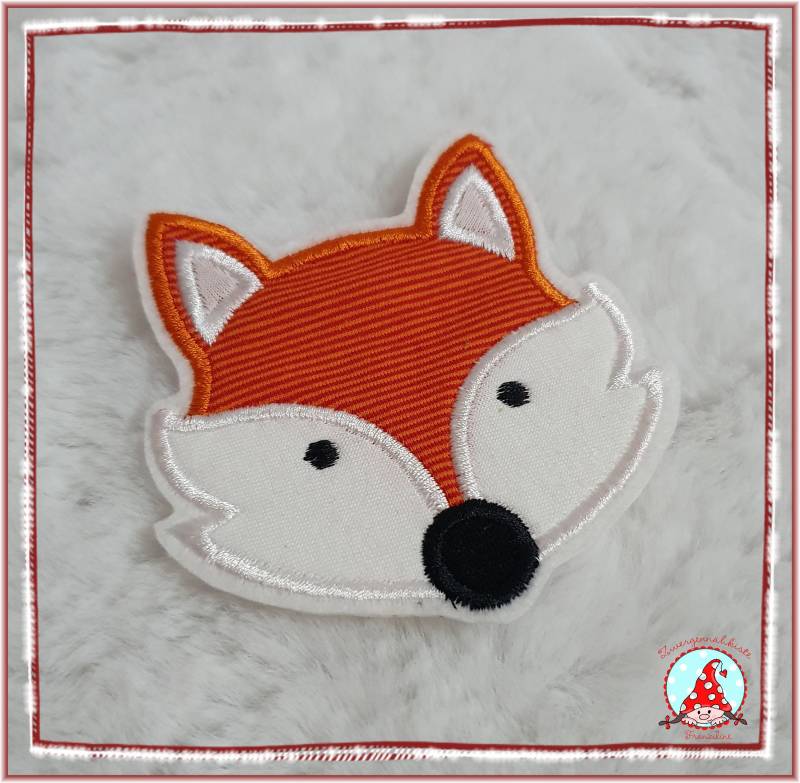 Aufnäher Fuchs Kopf Applikation Aufbügler Flicken von CheyennenShop