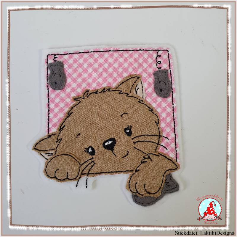 Aufnäher Katze Applikation Aufbügler Kätzchen von CheyennenShop