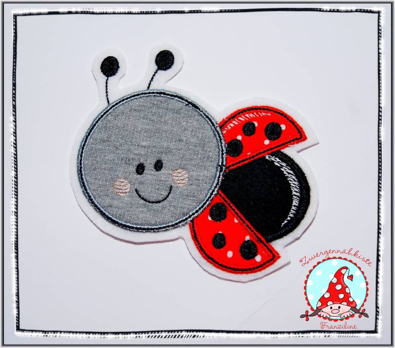 Aufnäher Marienkäfer Applikation Aufbügler Flicken Motiv von CheyennenShop
