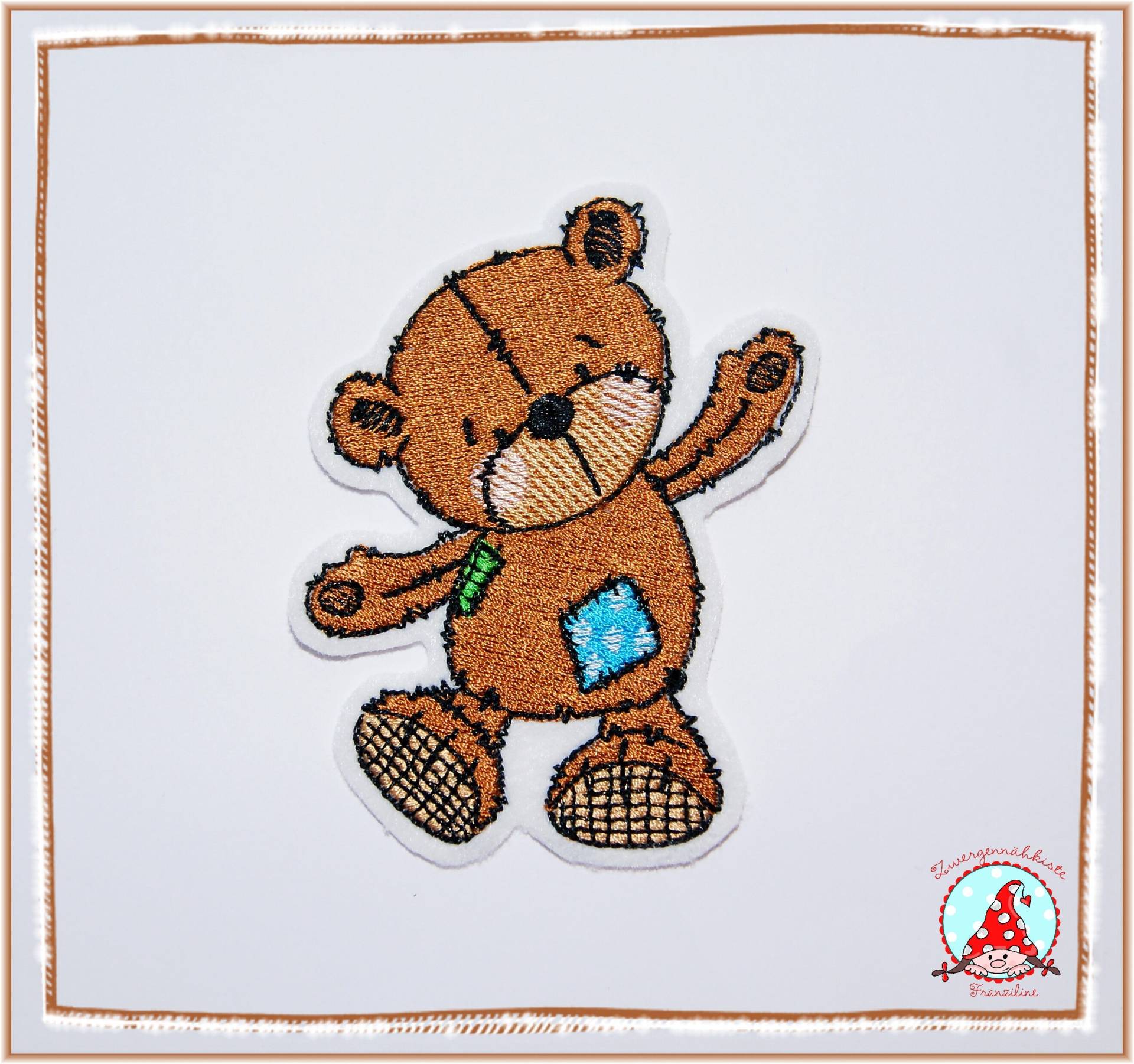 Aufnäher Teddy Applikation Aufbügler Bär Flicken Loch Bear Aufnäher Teddy Applikation Aufbügler Bär Flicken Loch Bear von CheyennenShop
