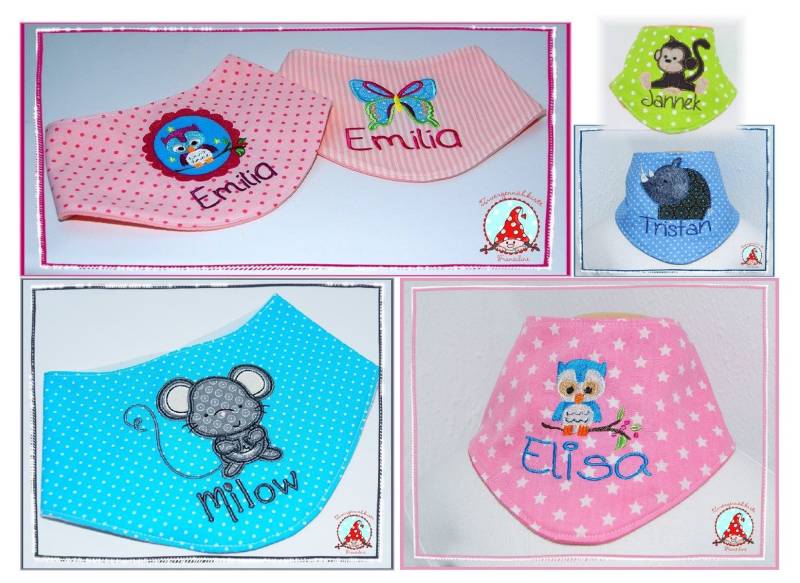 Baby & Kleinkind Halstuch Mit Name Und Motiv Tuch von CheyennenShop