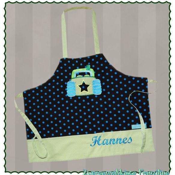 Coole Schürze Mit Name & Motiv Werkenschürze Malerschürze Schule Einschulung von CheyennenShop