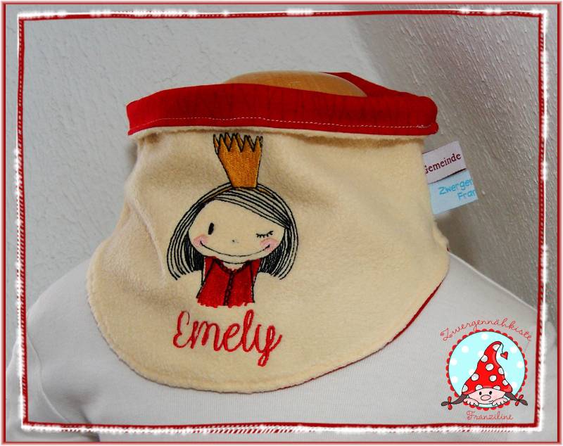 Kinder Halssocke Mit Name & Motiv Loop Schal Tuch Halstuch Schlupfschal Rundschal von CheyennenShop