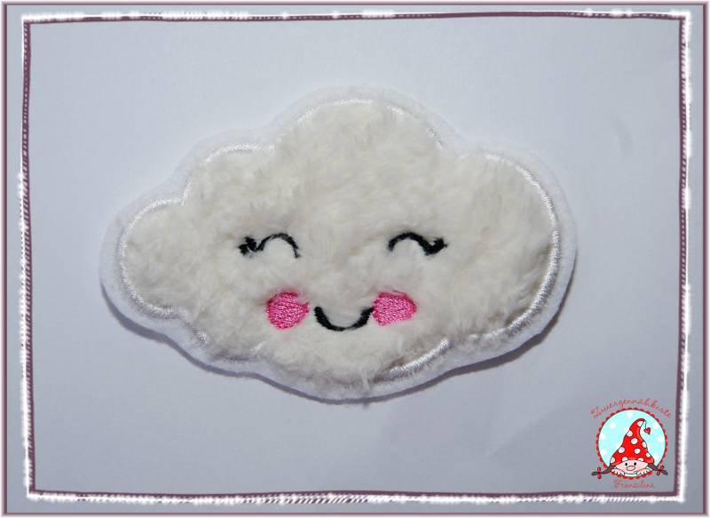 Mädchen Wolke Aufnäher Flicke Wolken Applikation Aufbügler Girly Cloud Hosenflicken von CheyennenShop