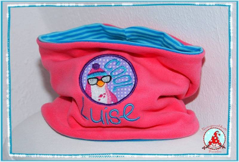 Schlupfschal Kinder Loop Mit Name & Motiv Rundschal Schlauchschal Loopschal von CheyennenShop