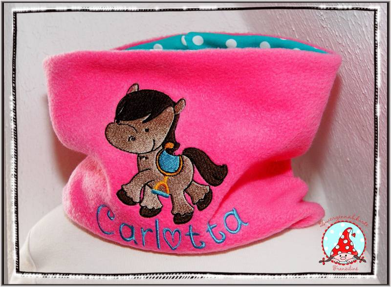 Schlupfschal Kinder Loop Mit Name & Motiv Rundschal Schlauchschal Loopschal von CheyennenShop