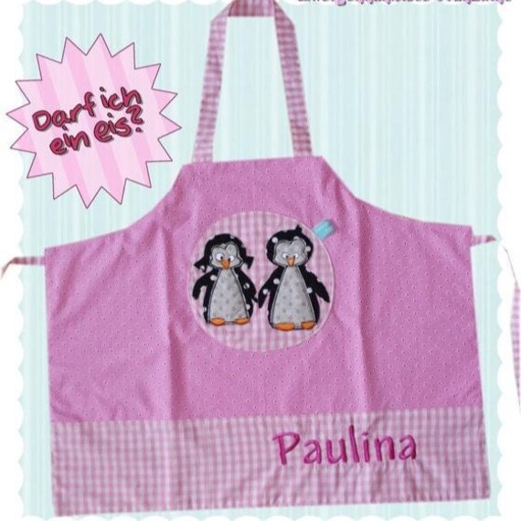 Schürze Mit Name & Motiv Einschulung Kochchürze Malerschürze von CheyennenShop