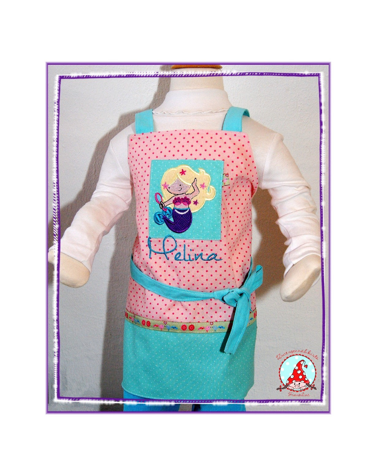Schürze Mit Namen & Motiv Kinderschürze Kindergarten Schule Weihnachten von CheyennenShop