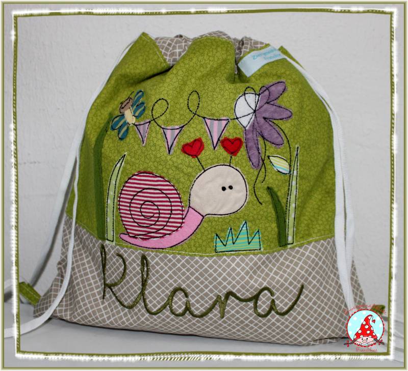 Turnbeutel Mit Name & Motiv Gymback Kindergarten Beutel Tasche Rucksack Wäschebeutel Kindergartenrucksack Stoffbeutel von CheyennenShop