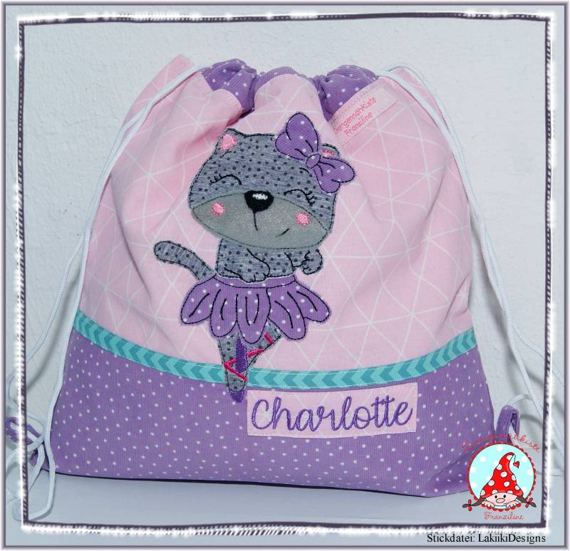 Turnbeutel Mit Name & Wunschmotiv Kindergartenbeutel Beutel Tasche Rucksack Kita von CheyennenShop