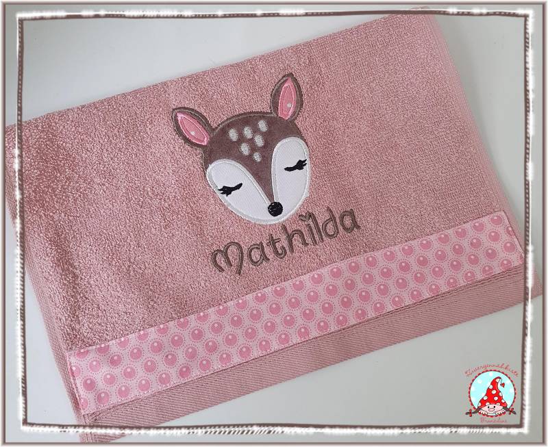 Waschlappen Seiftuch 30x30cm Mit Name + Motiv Baby/Kinder von CheyennenShop