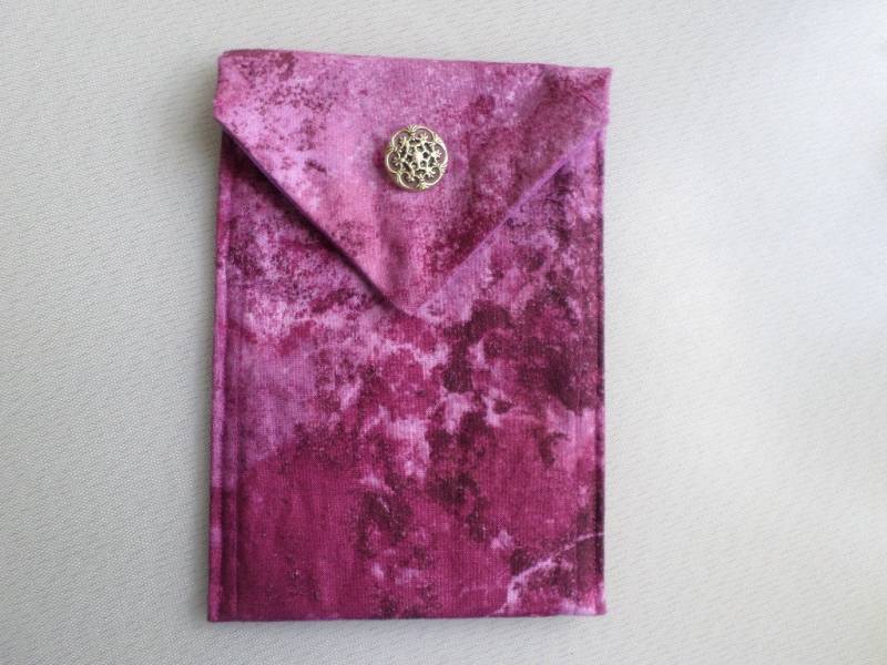 Violett Marmorierte Tarot Tasche Mit Vintage Button | Du Wählst von ChezBoyer