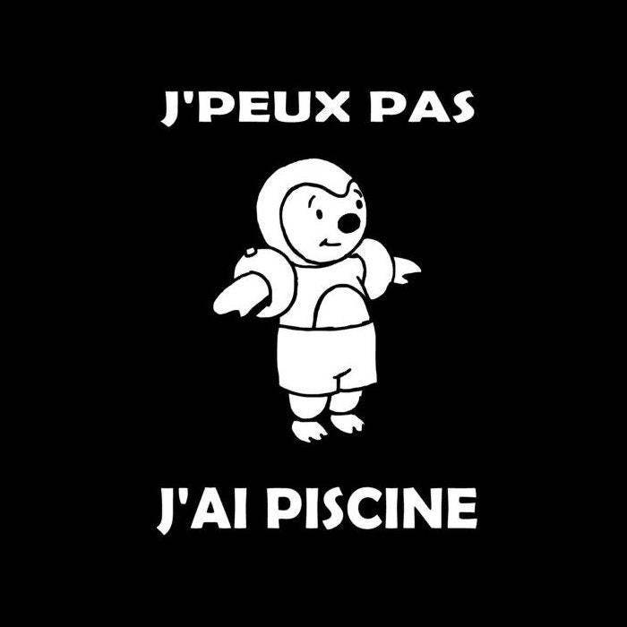 Humorvolles Kinder-T-Shirt „Ich Kann Nicht, Ich Habe Ein Schwimmbad" von ChezKana31