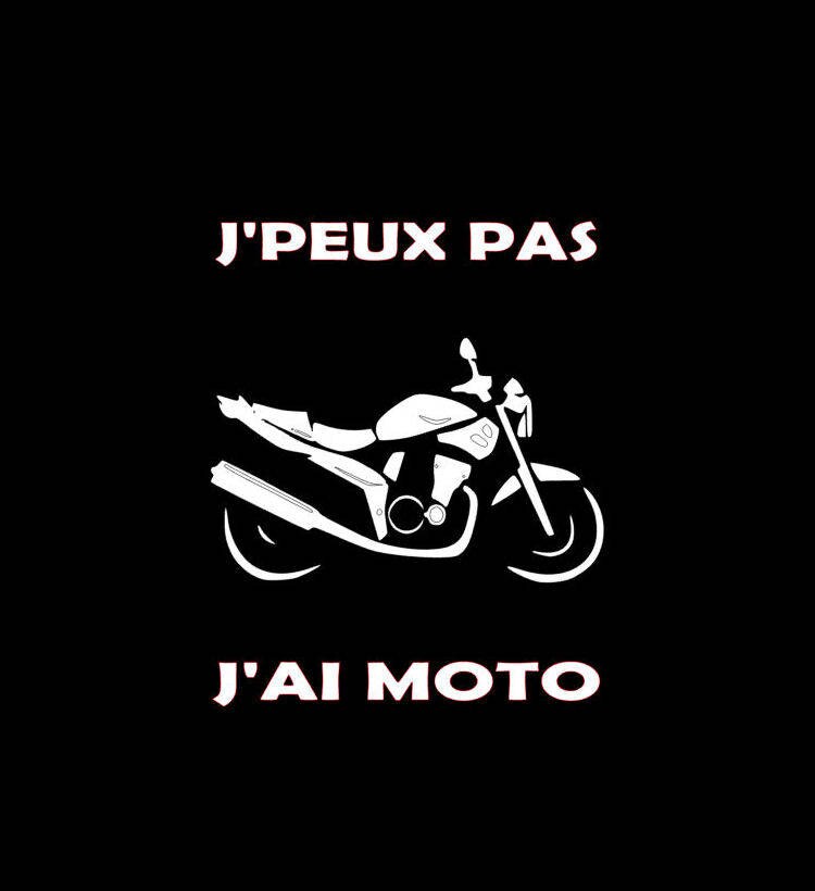 Humorvolles T-Shirt Für Erwachsene „Ich Kann Nicht, Ich Habe Ein Motorrad" von ChezKana31