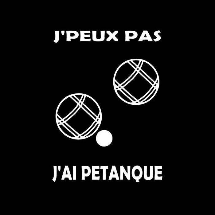 Humorvolles T-Shirt Für Erwachsene „Ich Kann Nicht, Ich Habe Pétanque" von ChezKana31