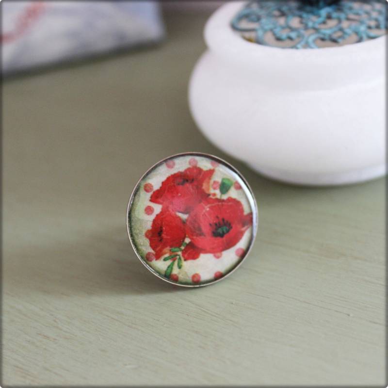 Bague "Coquelicot" Bague "Coquelicot" von Chezlapetitesouris