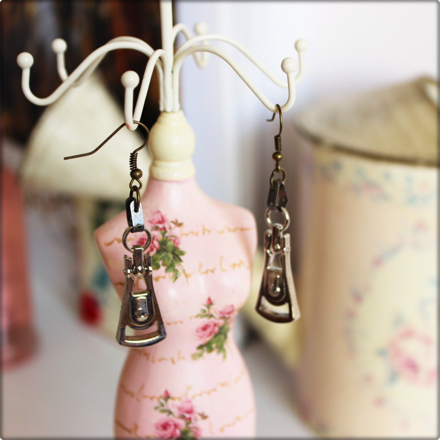 Boucles D'oreilles Fermeture Éclair/ Stil Original Boucles D'oreilles Fermeture Éclair/ Stil Original von Chezlapetitesouris
