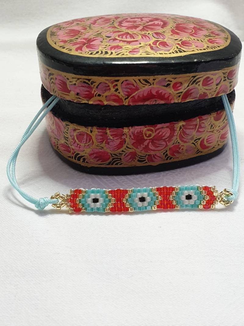 Armband Nazar Na Lage -Lal - Evil Eye Bracelet Rot von ChhotaMoti