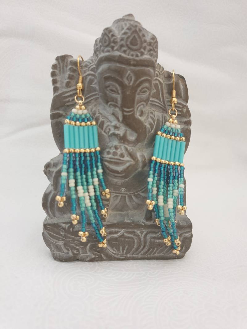 Ohrhänger Havaai Dangling Earrings Turquoise Ohrhänger Havaai Dangling Earrings Turquoise von ChhotaMoti