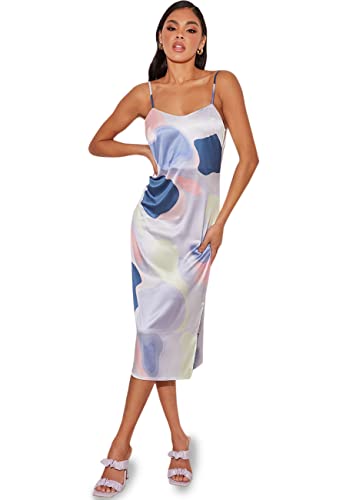 Chi Chi London Damen Abstraktes bedrucktes Midikleid in Multi Kleid für besondere Anlässe, 40 Chi Chi London Damen Abstraktes bedrucktes Midikleid in Multi Kleid für besondere Anlässe, 40 von Chi Chi London