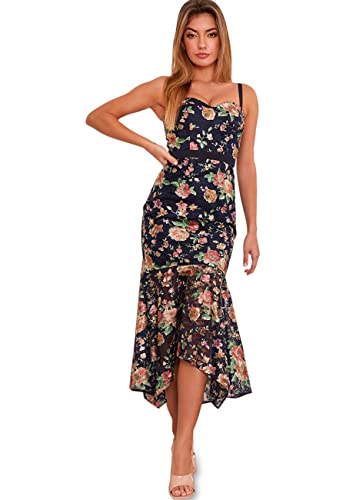 Chi Chi London Damen Chi Kleid Larnia Cocktailkleid, Navy, 40 EU von Chi Chi London