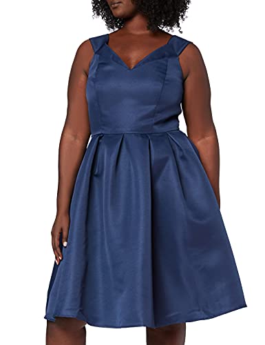 Chi Chi London Damen Sharron Kleid, Blau (Navy Nb), 38 (Herstellergröße: 12) von Chi Chi London