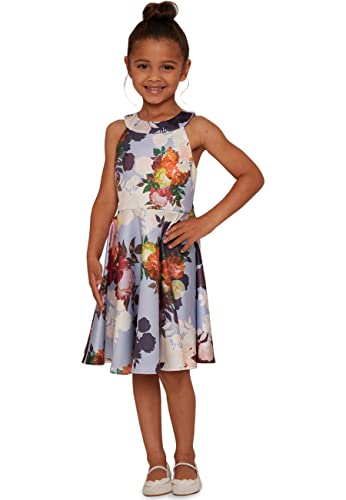 Chi Chi London Mädchen Neckholder Blumenmuster in Blau Kleid für besondere Anlässe, 4 Jahre Chi Chi London Mädchen Neckholder Blumenmuster in Blau Kleid für besondere Anlässe, 4 Jahre von Chi Chi London
