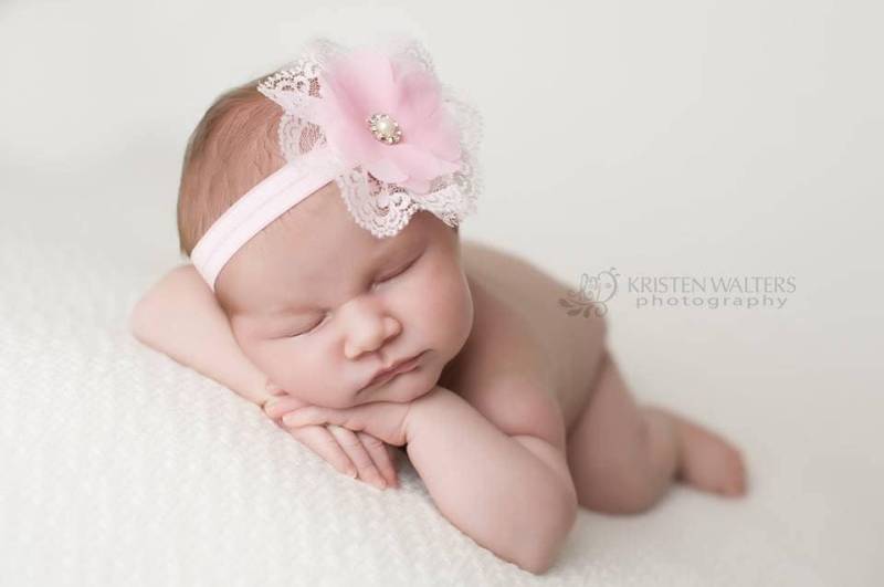 Chiffon Haarspange, Spitze Blumen Baby Mädchen Accessoires, Foto Requisite von ChiCrystalsBoutique