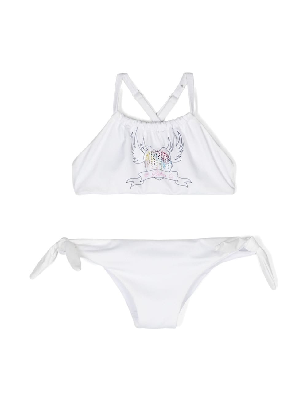 Chiara Ferragni Kids Bikini mit Logo-Verzieruung - Weiß von Chiara Ferragni Kids