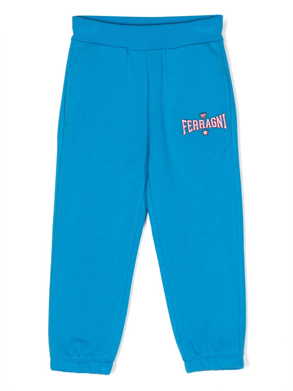 Chiara Ferragni Kids Jogginghose mit Logo-Print - Blau von Chiara Ferragni Kids